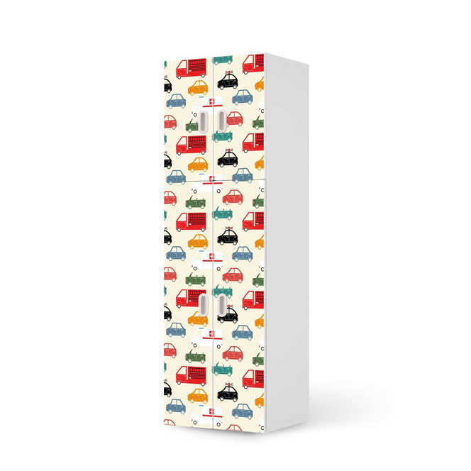 Möbelfolie IKEA Stuva / Fritids - 2 grosse und 2 kleine Türen - Cars- Bild 1