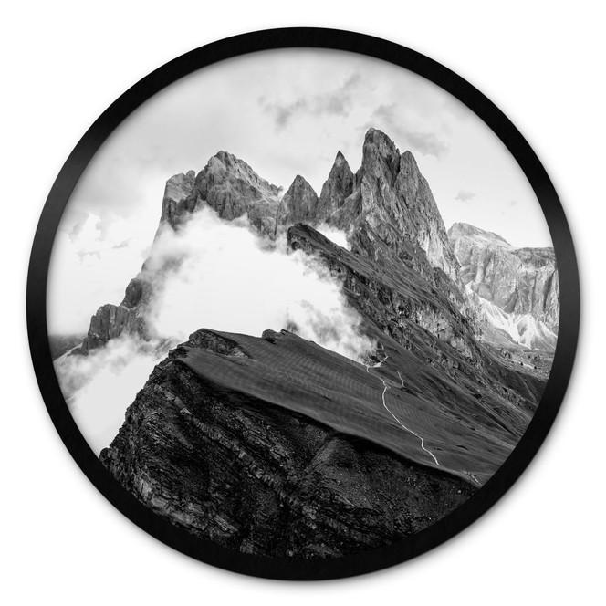 Poster Blick auf die Alpen - Berglandschaft der Dolomiten