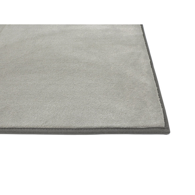Samantha Velours Paspelteppich Rechteck Wunschmass in Grey