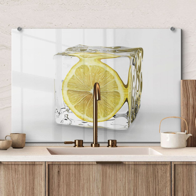 Spritzschutz Zitroneneinwürfel