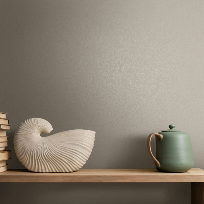 Vliestapete Uni, Struktur Uni Modern matt in Grau