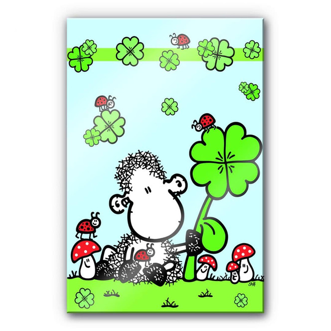 Acrylglasbild sheepworld Ganz viel Glück