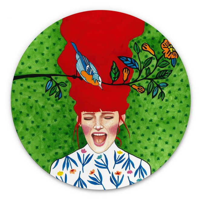 Alu-Dibond Hülya - Frühlingsmoment - Rund