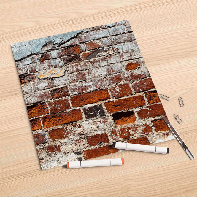 Folienbogen (30x30cm) - Backstein- Bild 1