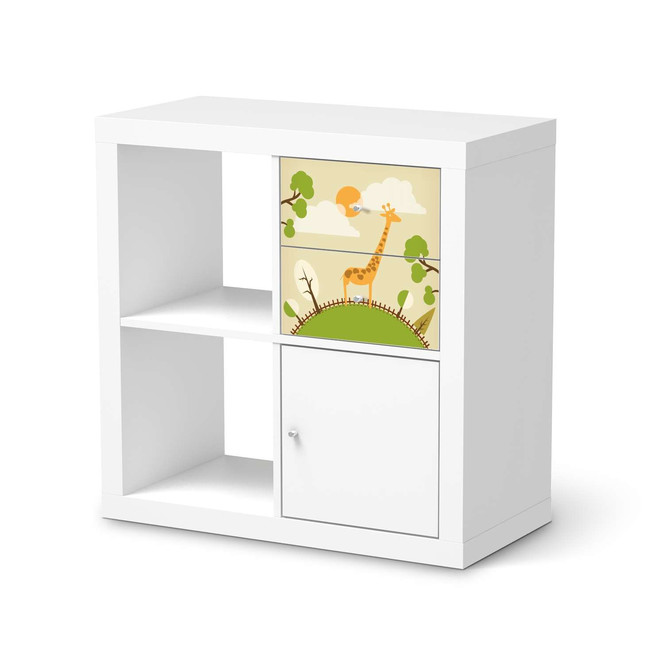 Möbelfolie IKEA Kallax Regal Schubladen - Mountain Giraffe- Bild 1