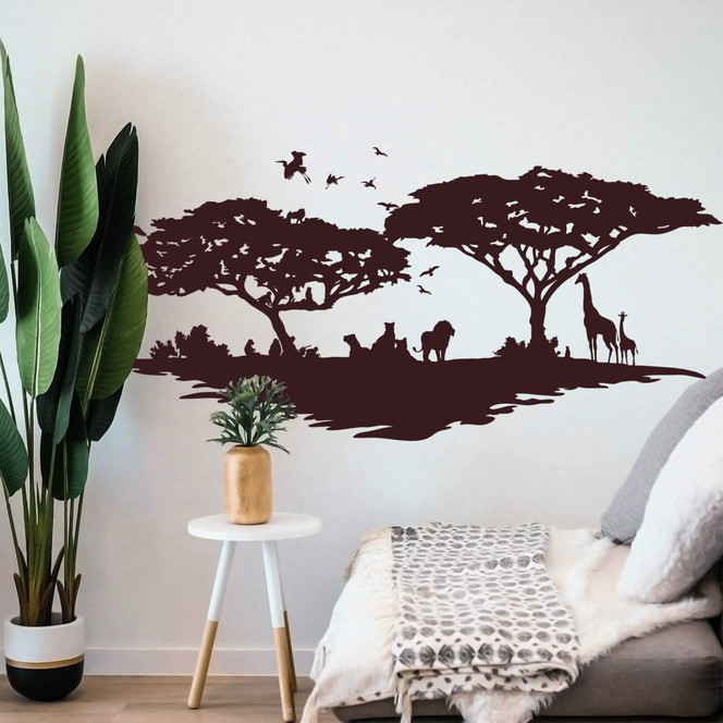 Wandtattoo Savanne