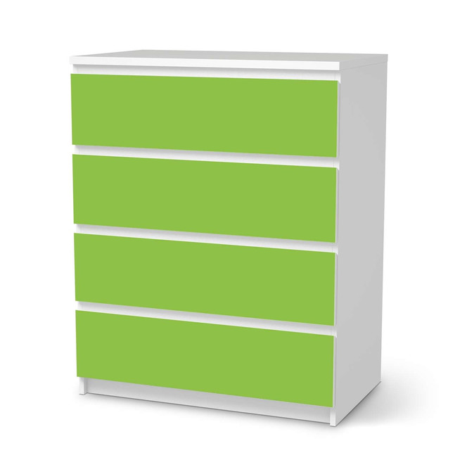 Folie IKEA Malm Kommode 4 Schubladen - Hellgrün Dark- Bild 1