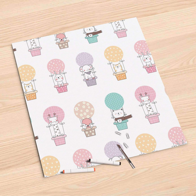 Folienbogen (60x60cm) - Flying Animals- Bild 1