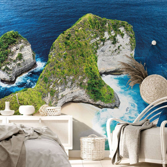 Fototapete Traumstrand - Felsenküste von Nusa Penida - Hugonnard