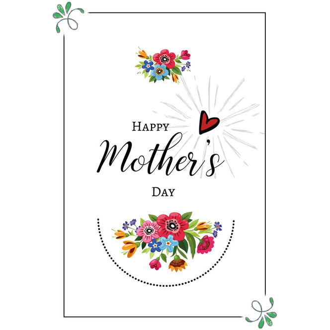 Gutschein Mother's Day - Bunte Blumen