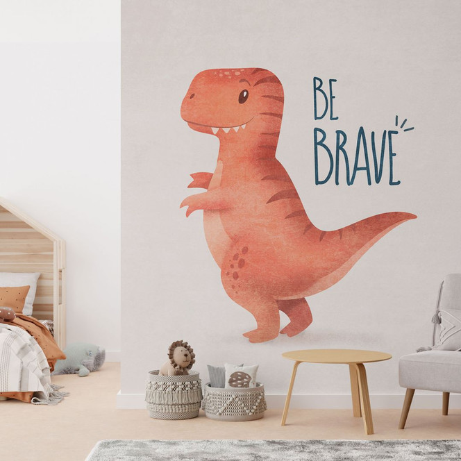 Kinder-Fototapete Dino Be Brave - T-Rex - Tunaboylu
