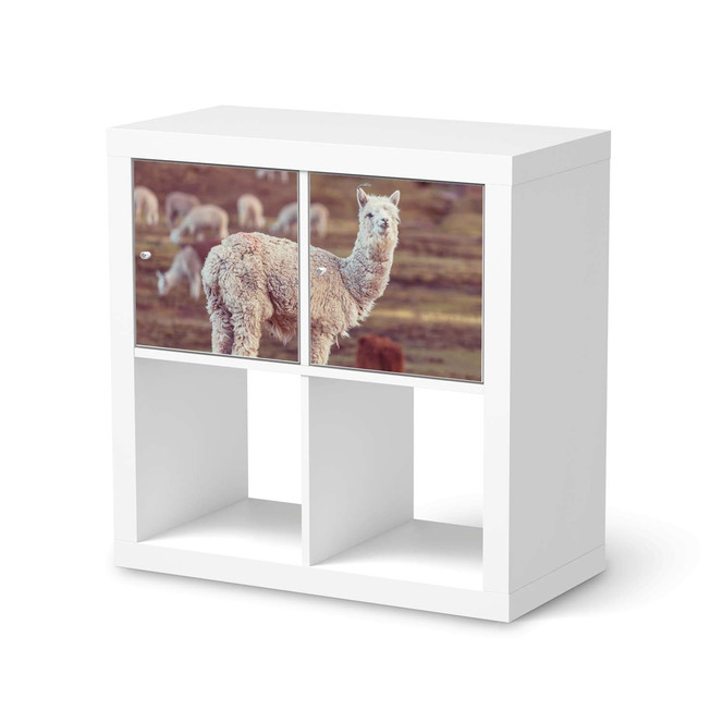 Möbel Klebefolie IKEA Expedit Regal 2 Türen (quer) - Pako- Bild 1