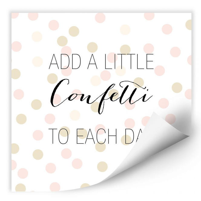 Wallprint Confetti & Cream - Add a little confetti