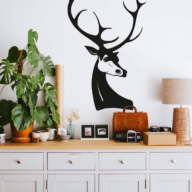 Wandtattoo Hirsch