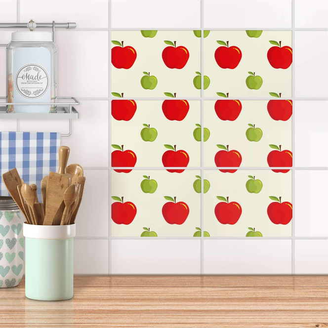 Fliesenfolie quer - An apple a day