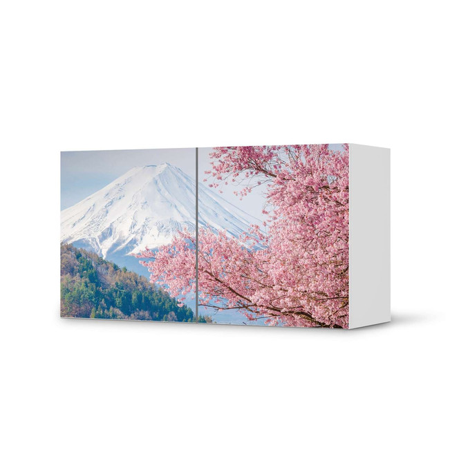 Folie IKEA Besta Regal 2 Türen (quer) - Mount Fuji- Bild 1