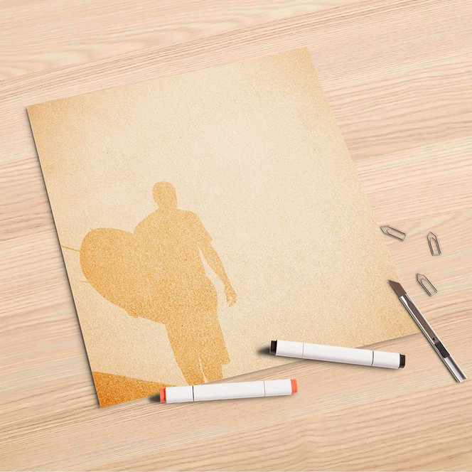 Folienbogen (30x30cm) - Surfer Silhouette- Bild 1