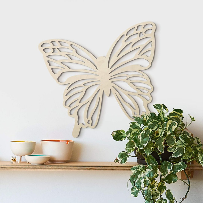 Holzdeko Pappel - Schmetterling Isabella