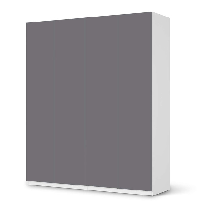 Möbelfolie IKEA Pax Schrank 236cm Höhe - 4 Türen - Grau Light- Bild 1