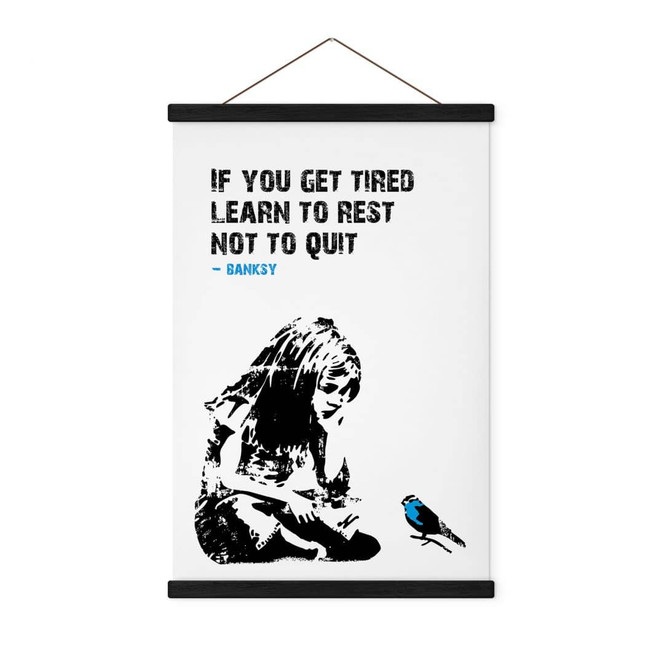Stoffbild If you get tired - Banksy
