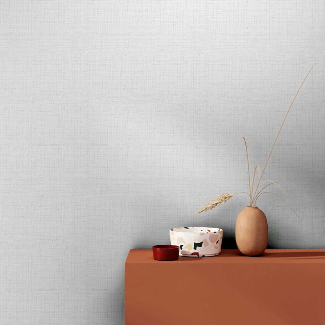 Vliestapete Uni Struktur Modern in Weiss