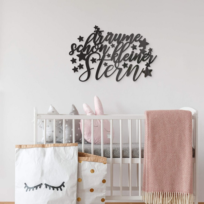 Acrylbuchstaben - Träume schön kleiner Stern 