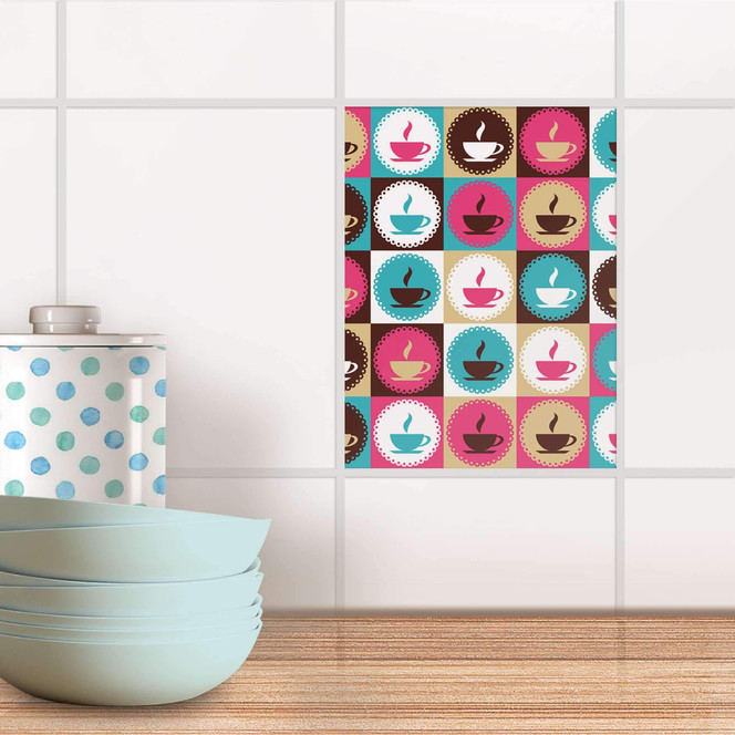 Fliesensticker - Coffee Cups