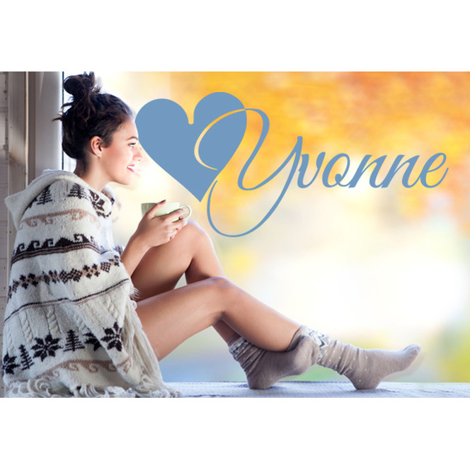 Glasdekor Wunschtext Inititale Y - Bild 1