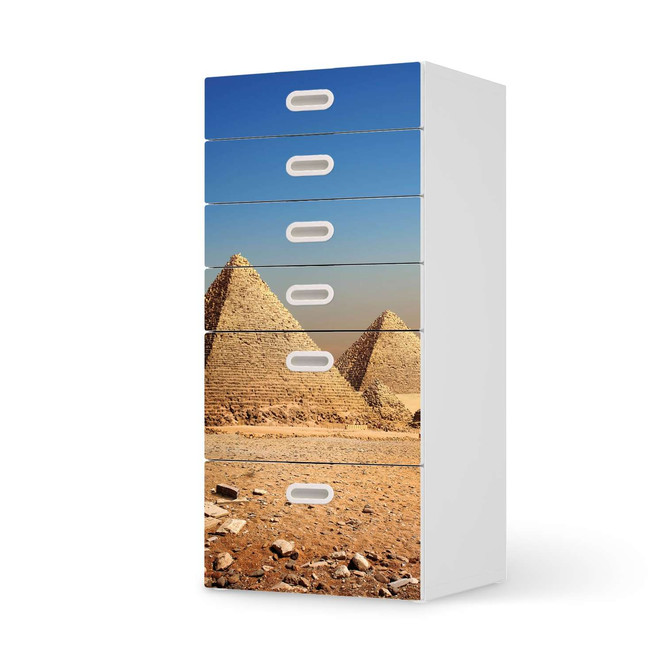 Klebefolie IKEA Stuva / Fritids Kommode - 6 Schubladen - Pyramids- Bild 1