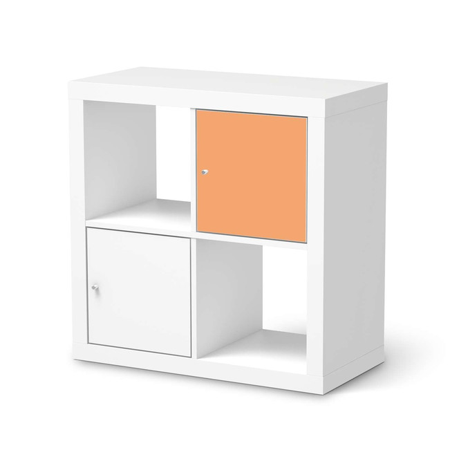 Möbelfolie IKEA Kallax Regal 1 Türe - Orange Light- Bild 1