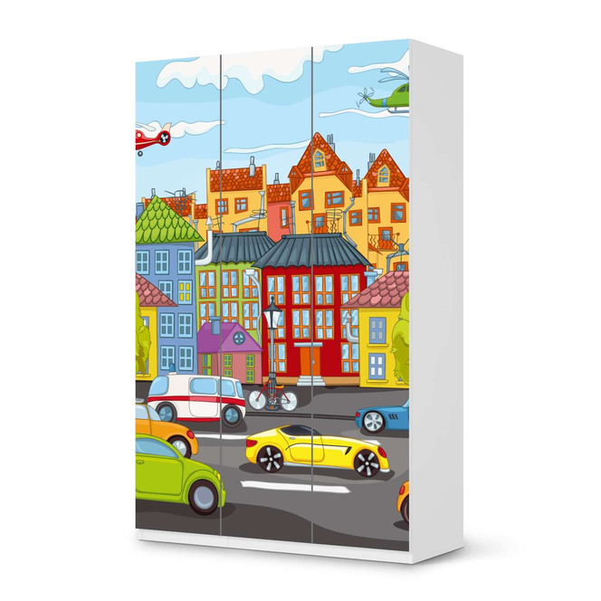 Möbelfolie IKEA Pax Schrank 236cm Höhe - 3 Türen - City Life- Bild 1