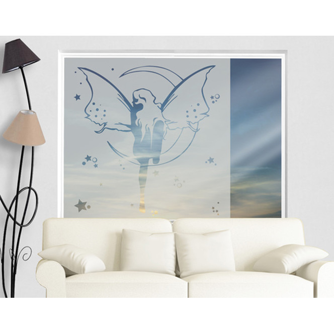 Folienfarbe in Wohnansicht: Frosted - Sichtschutz Feenkönigin II