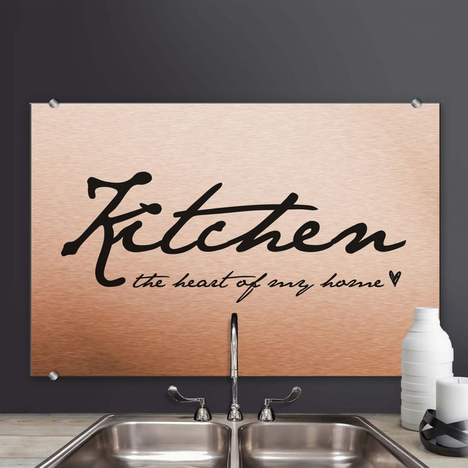Spritzschutz Kitchen - The Heart of my Home