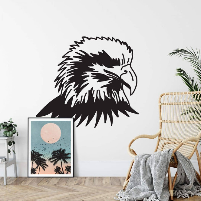 Wandtattoo Kopf eines Weisskopfseeadlers