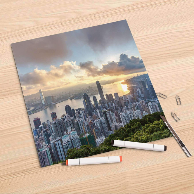 Folienbogen (30x30cm) - Hong Kong- Bild 1