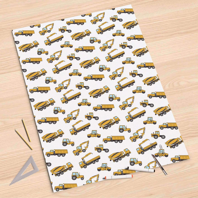 Folienbogen (80x120cm) - Working Cars- Bild 1