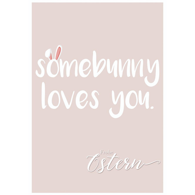 Gutschein Frohe Ostern - Somebunny loves you.
