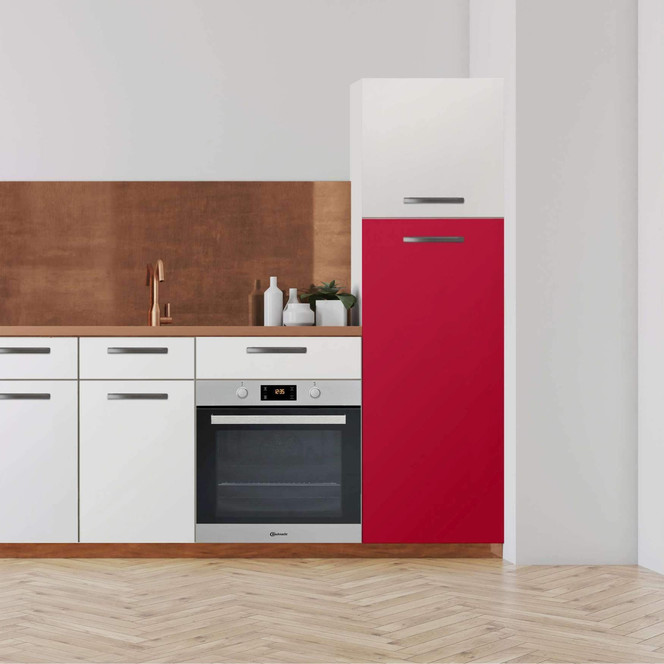 Klebefolie - Hochschrank (60x140cm) - Rot Dark- Bild 1