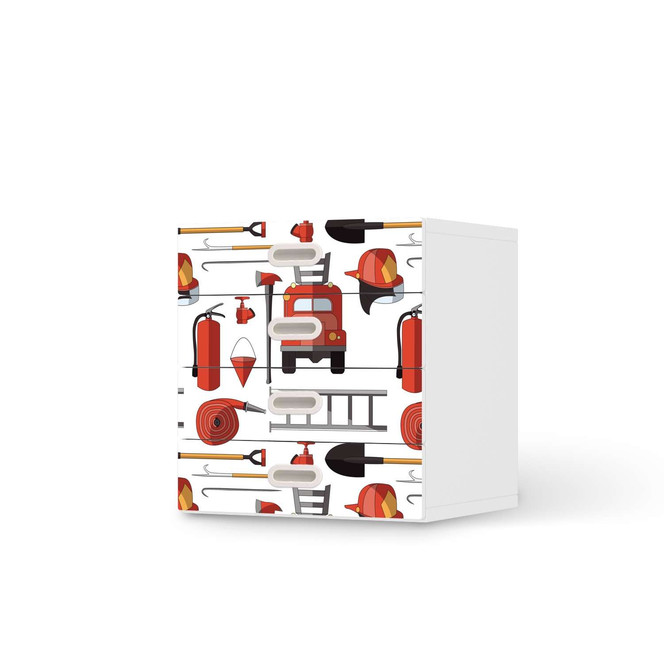 Klebefolie IKEA Stuva / Fritids Kommode - 4 Schubladen - Firefighter- Bild 1