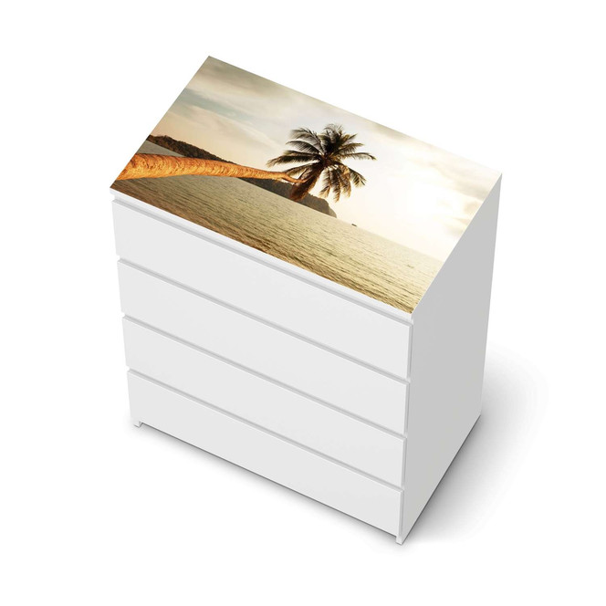 Möbelfolie IKEA Malm Kommode 4 Schubladen oben - Paradise- Bild 1