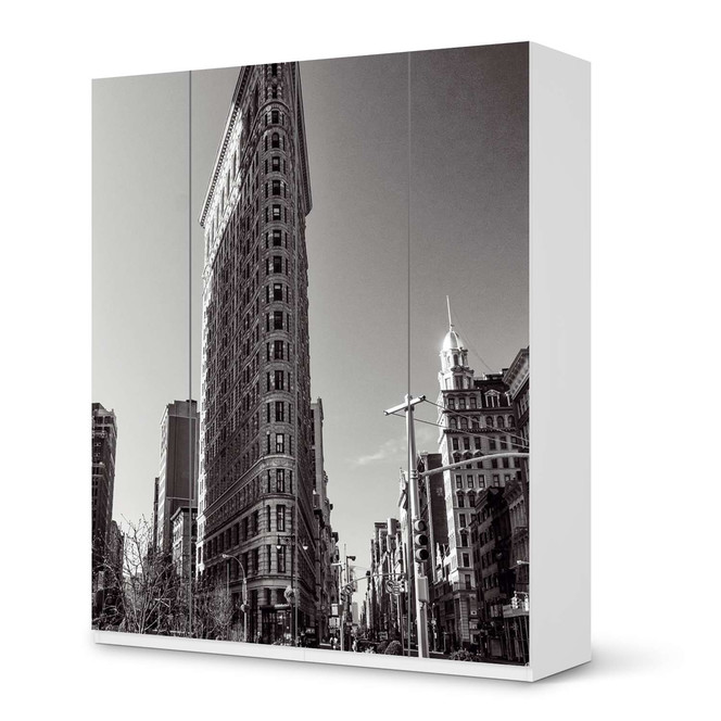 Möbelfolie IKEA Pax Schrank 236cm Höhe - 4 Türen - Manhattan- Bild 1