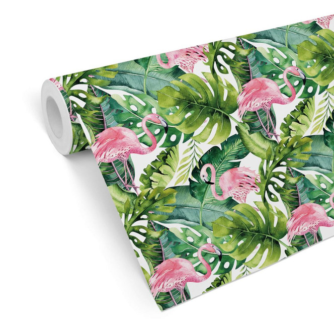 Mustertapete Kvilis - Tropicana-Flamingo 01
