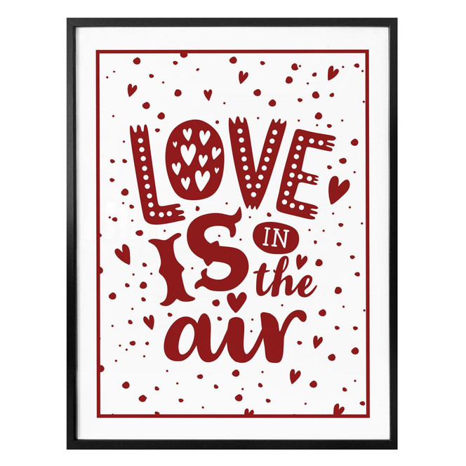 Poster Love is in the air rot
