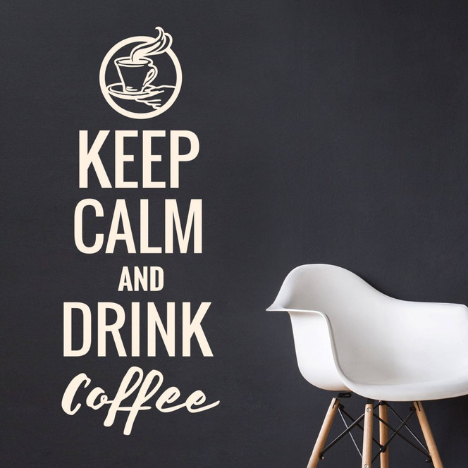 Wandtattoo - Keep calm and Drink Coffee