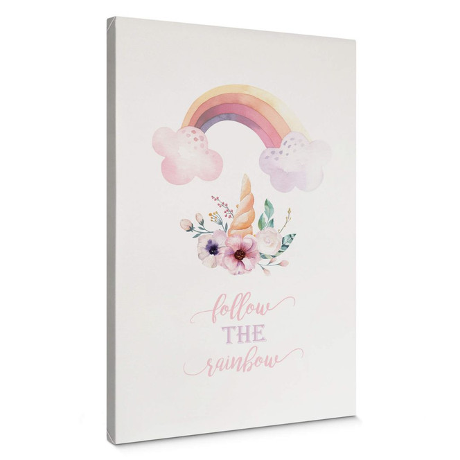 Leinwandbild Kvilis - Follow the Rainbow - Regenbogen im Paradies