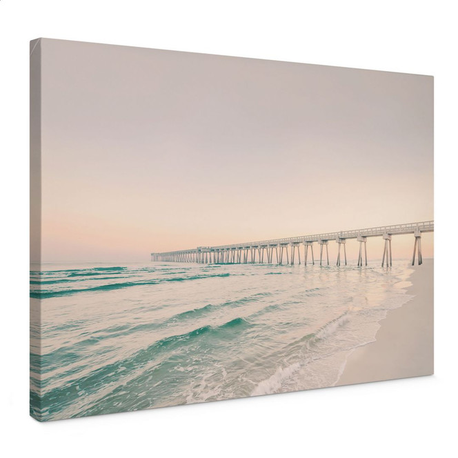 Leinwandbild Seebrücke über dem Meer - Sisi & Seb