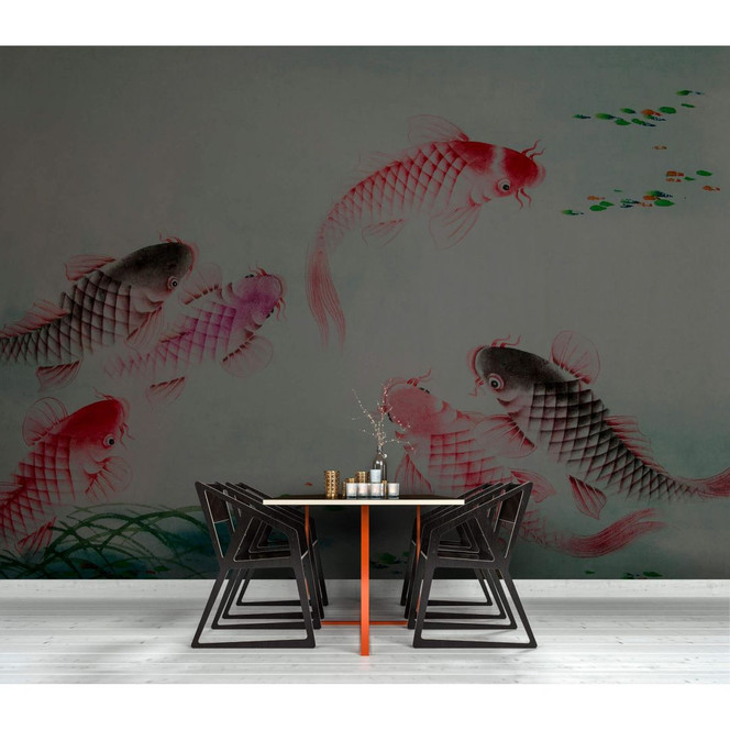 Livingwalls Fototapete Walls by Patel dancing kois 1 - Bild 1