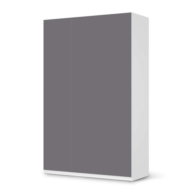 Möbelfolie IKEA Pax Schrank 236cm Höhe - 3 Türen - Grau Light- Bild 1