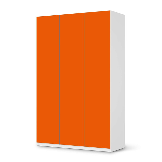 Möbelfolie IKEA Pax Schrank 236cm Höhe - 3 Türen - Orange Dark- Bild 1