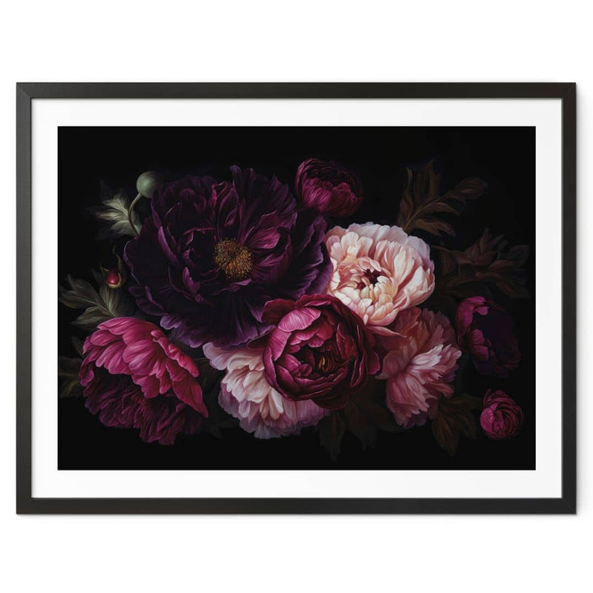 Poster Blumenstrauss mit Pfingstrosen - UN Designs